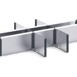 Verso Adjustable Metal Divider Kit 9 Compartment for Storage Cabinet - WxDxH: 800X550X175mm Galvanised Steel _SKU-16926823.51