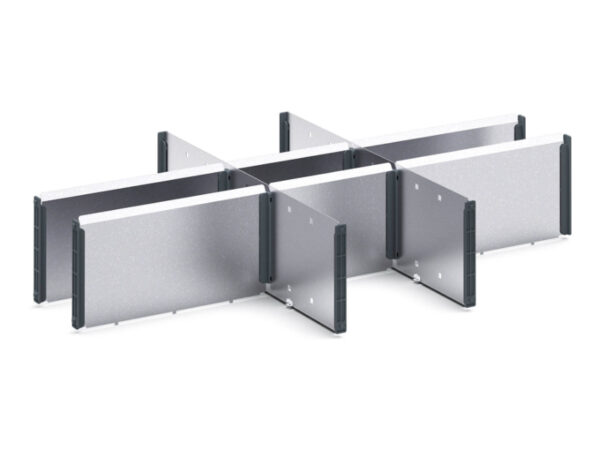 Verso Adjustable Metal Divider Kit 9 Compartment for Storage Cabinet - WxDxH: 800X550X175mm Galvanised Steel _SKU-16926823.51
