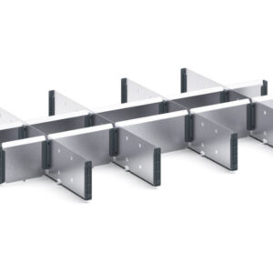 Verso Adjustable Metal Divider Kit 15 Compartment for Storage Cabinet - WxDxH: 800X550X100/125mm Galvanised Steel _SKU-16926824.51