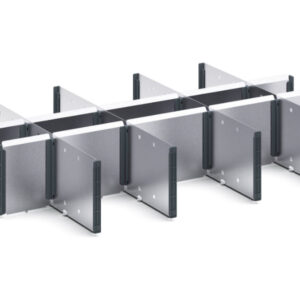 Verso Adjustable Metal Divider Kit 15 Compartment for Storage Cabinet - WxDxH: 800X550X175mm Galvanised Steel _SKU-16926825.51