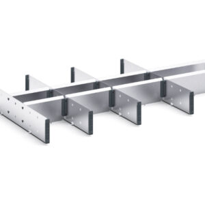 Verso Adjustable Metal Divider Kit 13 Compartment for Storage Cabinet - WxDxH: 1050X550X100/125mm Galvanised Steel _SKU-16926842.51