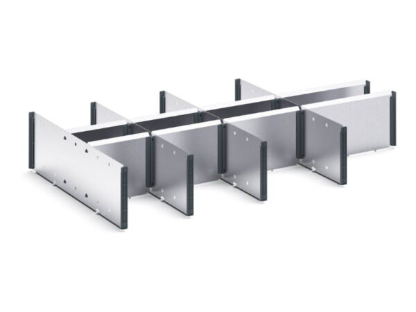 Verso Adjustable Metal Divider Kit 13 Compartment for Storage Cabinet - WxDxH: 1050X550X175mm Galvanised Steel _SKU-16926843.51