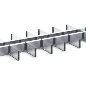 Verso Adjustable Metal Divider Kit 21 Compartment for Storage Cabinet - WxDxH: 1050X550X100/125mm Galvanised Steel _SKU-16926844.51
