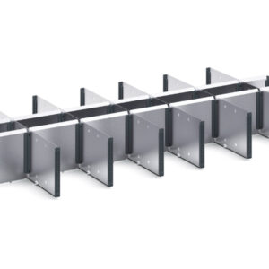 Verso Adjustable Metal Divider Kit 21 Compartment for Storage Cabinet - WxDxH: 1050X550X175mm Galvanised Steel _SKU-16926845.51