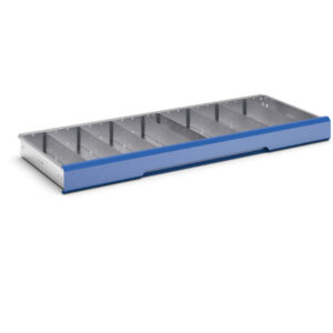 Verso Adjustable Metal Divider Kit 9 Compartment for Storage Cabinet - WxDxH: 1300X550X100/125mm Galvanised Steel _SKU-16926860.51