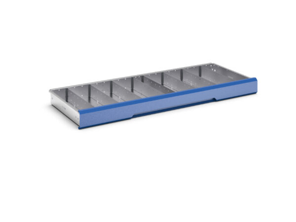 Verso Adjustable Metal Divider Kit 9 Compartment for Storage Cabinet - WxDxH: 1300X550X100/125mm Galvanised Steel _SKU-16926860.51