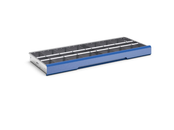 Verso Adjustable Metal Divider Kit 27 Compartment for Storage Cabinet - WxDxH: 1300X550X100/125mm Galvanised Steel _SKU-16926864.51
