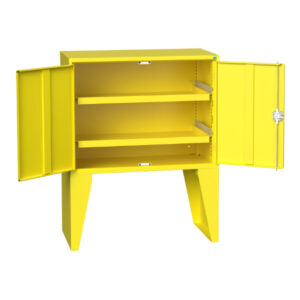Hazardous Cupboard Storage Sump Tray - Verso Haz Substance Cbd Leg Set for 1050X550mm Models. WxDxH: 1050X550X535mm Ral 1023 _SKU-16926976. 12