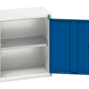 Verso Economy Cupboard Storage with 1 Shelf - WxDxH: 525X350X600mm Ral 7035/5010 _SKU-16929001.11