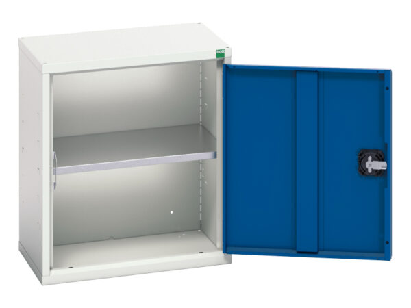 Verso Economy Cupboard Storage with 1 Shelf - WxDxH: 525X350X600mm Ral 7035/5010 _SKU-16929001.11