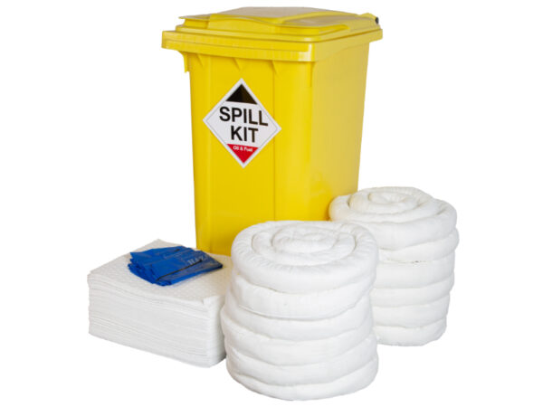 240 Litre Wheelie Bin Oil Spill Prevention Kit - SKU OSK240