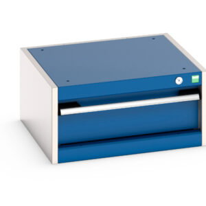 Workshop Metal Drawer Storage Cabinet - with 1 Drawer. WxDxH: 525X525X250mm Ral 7035/5010 _SKU-40010001.11V