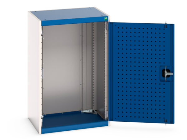 Workshop Tool Cupboard Storages with Perfo Doors - WxDxH: 525X525X1000mm Ral 7035/5010 _SKU-40011013.11V