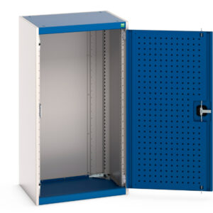 Bott Cupboard Storage with Perforated Doors - WxDxH: 650X525X1200mm Ral 7035/5010 _SKU-40011015.11V