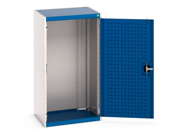 Bott Cupboard Storage with Perforated Doors - WxDxH: 650X525X1200mm Ral 7035/5010 _SKU-40011015.11V