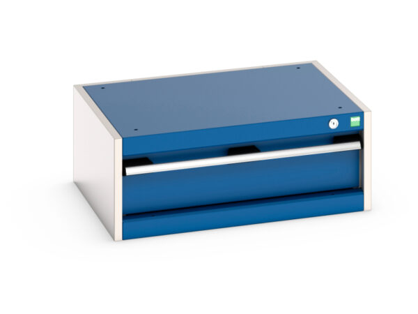 Bott Cubio Storage Cabinet with 1 Drawer - WxDxH: 650X525X250mm Ral 7035/5010 _SKU-40011035.11V