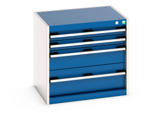 Cubio Drawer Storage Cabinet with 4 Drawers - WxDxH: 650X525X600mm Ral 7035/5010 _SKU-40011040.11V