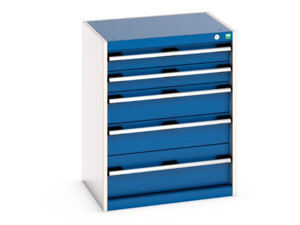 Bott Workshop Tool Drawers - 5 Drawers. WxDxH: 650X525X800mm Ral 7035/5010 _SKU-40011046.11V