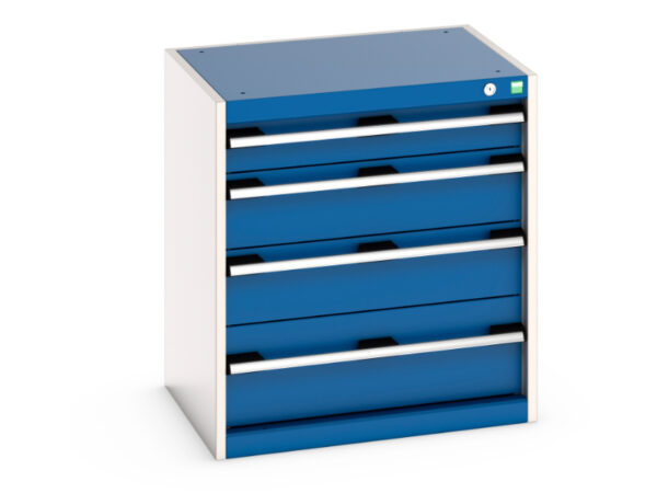 Bott Drawer Storage Cabinet with Four Drawers - WxDxH: 650X525X700mm Ral 7035/5010 _SKU-40011062.11V