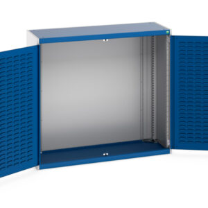 Bott Louvre Panel Storage Cabinet - WxDxH: 1300X525X1200mm Ral 7035/5010 _SKU-40014016.11V