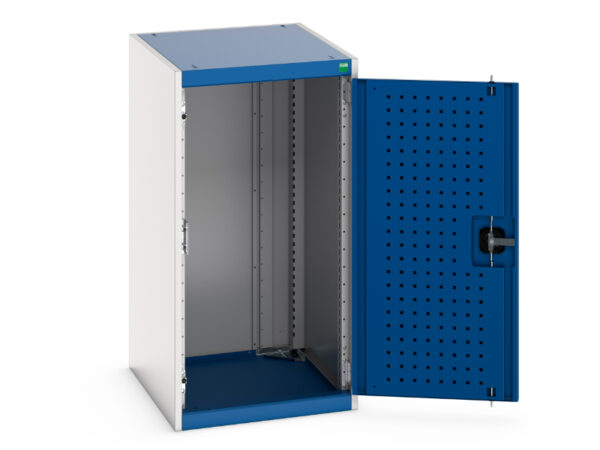 Industrial Metal Cupboard Storages with Pegboard Doors - WxDxH: 525X650X1000mm Ral 7035/5010 _SKU-40018087.11V