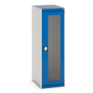 Steel Storage Cabinet with Windows - WxDxH: 525X650X1600mm Ral 7035/5010 _SKU-40018141.11V