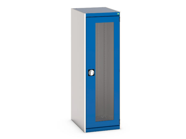 Steel Storage Cabinet with Windows - WxDxH: 525X650X1600mm Ral 7035/5010 _SKU-40018141.11V