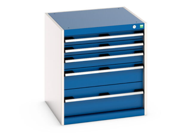 Bott Storage Cabinet with 5 Drawers - WxDxH: 650X650X700mm Ral 7035/5010 _SKU-40019027.11V