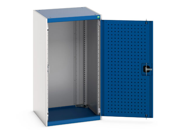 Metal office Cupboard Storages - with Perfo Doors. WxDxH: 650X650X1200mm Ral 7035/5010 _SKU-40019091.11V
