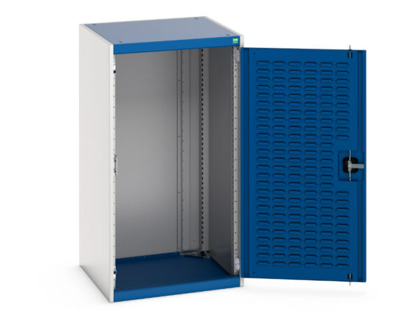 Metal Workplace Cupboard Storages - with Louvre Doors. WxDxH: 650X650X1200mm Ral 7035/5010 _SKU-40019092.11V