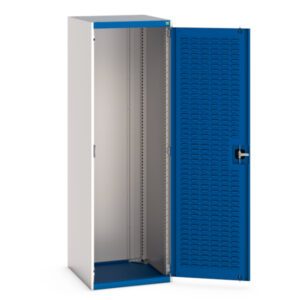 Bott Heavy Duty Cupboard Storage with Louvre Doors - Cubio Cupboard Storage with Louvre Doors. WxDxH: 650X650X2000mm Ral 7035/5010 _SKU-40019096.11V