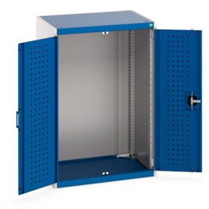 Bott Cubio Perfo Lined Storage Storage Cabinet - WxDxH: 800X650X1200mm Ral 7035/5010 _SKU-40020087.11V
