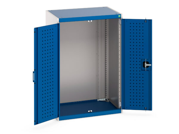 Bott Cubio Perfo Lined Storage Storage Cabinet - WxDxH: 800X650X1200mm Ral 7035/5010 _SKU-40020087.11V