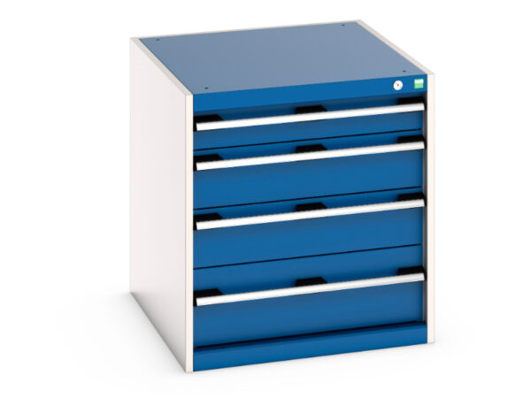 Industrial Grade Set of Drawers - Cubio Drawer Storage Cabinet with 5 Drawers. WxDxH: 650X750X700mm Ral 7035/5010 _SKU-40027005.11V