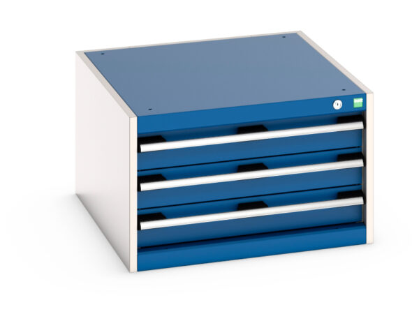 Bott Workshop Small Storage Drawers - 3 Drawers. WxDxH: 650X750X400mm Ral 7035/5010 _SKU-40027096.11V