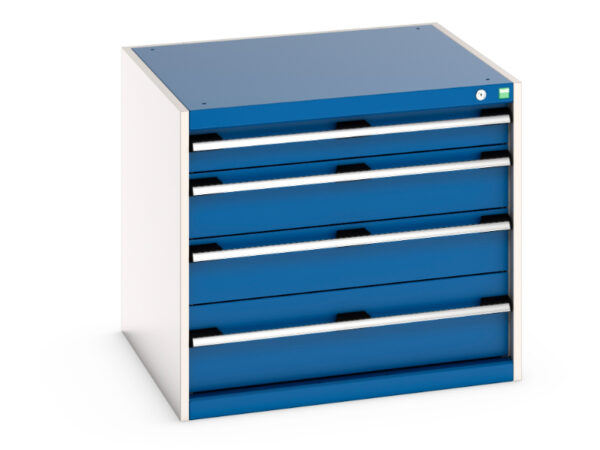Cubio Drawer Storage Cabinet with 4 Drawers. WxDxH: 800X750X700mm Ral 7035/5010 _SKU-40028003.11V