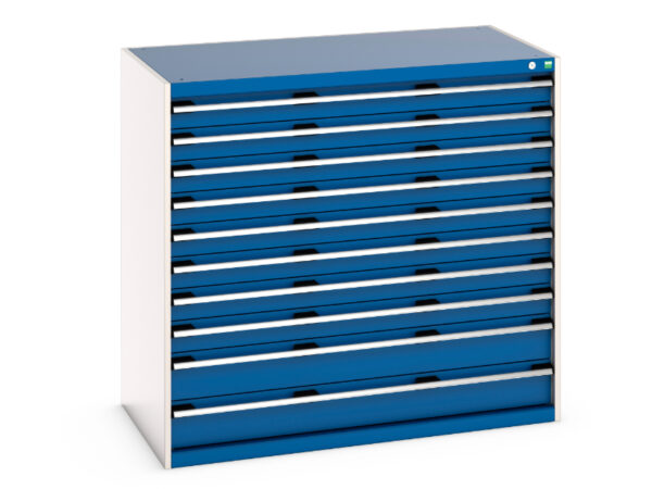 Drawer Storage Cabinet with 10 Drawers - WxDxH: 1300X750X1200mm Ral 7035/5010 _SKU-40030025.11V