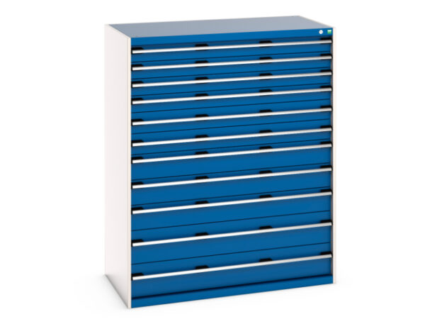 Drawer Storage Cabinet with 11 Drawers - WxDxH: 1300X750X1600mm Ral 7035/5010 _SKU-40030029.11V