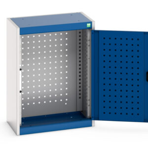 Cubio Cupboard Storage with Perfo Backpanel - WxDxH: 525X325X700mm Ral 7035/5010 _SKU-40031073.11V