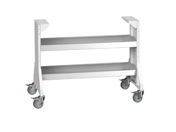 Cubio Cupboard Storage Rack Mobile - with 2 Trays. WxDxH: 1050X600X925mm Ral 7035 _SKU-40032026.16