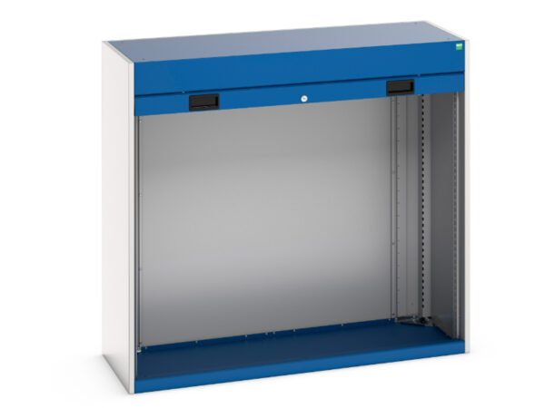 Cubio Cupboard Storage Housing with Roller Shutter Door - WxDxH: 1300X525X1200mm Ral 7035/5010 _SKU-40201005.11V