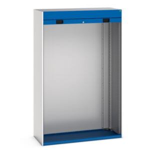 Industrial Metal Cupboard Storages with Roller Shutter Door - WxDxH: 1300X525X2000mm Ral 7035/5010 _SKU-40201006.11V