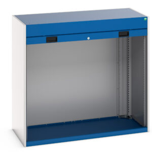 Metal Roller Shutter Door Cupboard Storage - WxDxH: 1300X650X1200mm Ral 7035/5010 _SKU-40201007.11V
