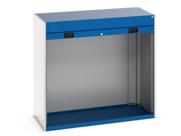 Metal Roller Shutter Door Cupboard Storage - WxDxH: 1300X650X1200mm Ral 7035/5010 _SKU-40201007.11V