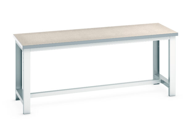 Industrial Workplace Benches - Cubio Framework Bench (Lino) . WxDxH: 2000X750X840mm Ral 7035 _SKU-41003180.16V