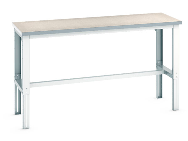 College Workbench - Cubio Framework Bench Adj Height (Lino) . WxDxH: 2000X750X740-1140mm Ral 7035 _SKU-41003216.16V