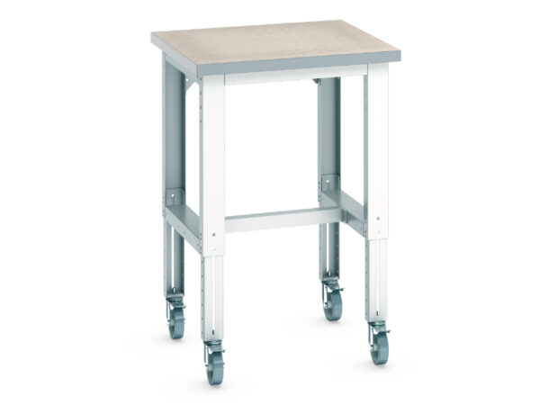 Cubio Mobile Bench Adj Height (Lino) . WxDxH: 750X750X840-1140mm Ral 7035 _SKU-41003267.16V