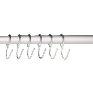 Hanging Rail Kits for Cubio Cupboard Storages - 6 Hooks for Bott Storage Cabinet- WxDxH: 1050X650X50mm Ral 7035 _SKU-41010046.16V