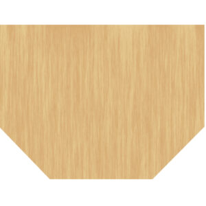 Cubio 'T' Worktop Multiplex. WxDxH: 1507X1129X40mm Brown - Natural Wood _SKU-41201068. 08V