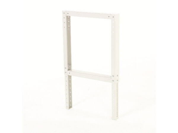 Cubio Height Adjustable Workbench Leg - Corner Bracket. WxDxH: 80X650X700-1100mm Ral 7035 _SKU-41401005.16V
